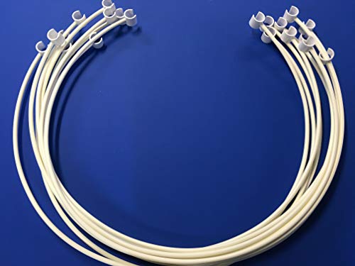 Dog Agility Equipment | Weave Pole Guide Wires for use with 12 Poles (not Included). Read Description. Will ONLY fit Homemade Weave Poles Made from 3/4" Standard PVC