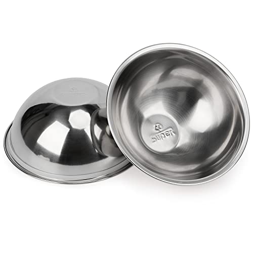 Super Design 2PCS Replacement Stainless Steel Bowls, Match Inner Bowls for Mess Free Slanted Dog Cat Bowl, Tilted Angle Bulldog Bowl Pet Feeder, Easier to Reach Food M - color: 2 Packs Replacement Stainless Steel Bowl, size: M/1 Cup