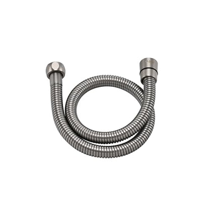 23 Inches Shower Hose Extra Short Brushed Nickel 304 Stainless Steel Handheld Showerhead Hoses,Anti Winding Interface,With Brass Insert And Nut-durable ＆ Flexible Rv Shower Hose Replacement - color: Brushed Nickel, size: 23 Inches