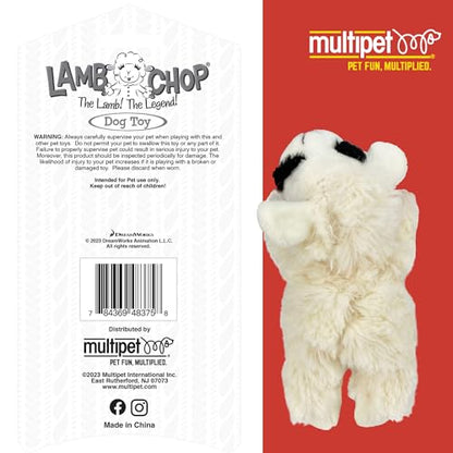 Multipet Lamb Chop Dog Plush Toy-Squeaky Toy for All Dogs - Extra Soft Plush - Stuffed Animal Dog Toy for Cuddling & Playing - Cute Pet-Toy (6", Cream) (Pack of 2) - size: 6" (Pack of 2), style: White
