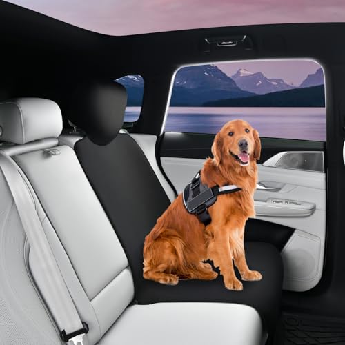 Car seat cover, waterproof protection seat cushion, anti-skid seat cushion, portable and durable dog pet seat cushion, diving material, all season universal seat cover, van, truck, SUV car Gray edge - color: Gray