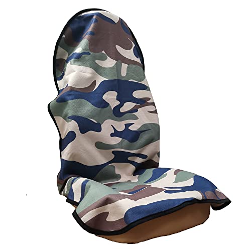 Car Seat Cover Protector Front Seats,for Gym Workout,Running,Swimming,Beach and Hiking,Waterproof Sweat Towel Bucket Seat Covers for Cars SUV Trucks (Camouflage, 1Pcs) - color: Camouflage, size: 1Pcs Front Seat Towel