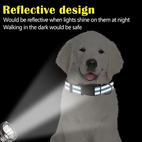 Sanwuta 12 Pcs Reflective Puppy Dog Collars Bulk for Litter Nylon Whelping Adjustable Collars Safety Dogs with Locking Buckle Soft Padded Breathable Puppy Collar for Cats Pets(Small) - size: Small
