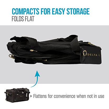 Sherpa Delta Airlines Travel Pet Carrier, Airline Approved & Guaranteed On Board - Black, Medium - size: 18.0"L x 11.0"W x 10.5"H, style: Delta Airlines Pet Carrier