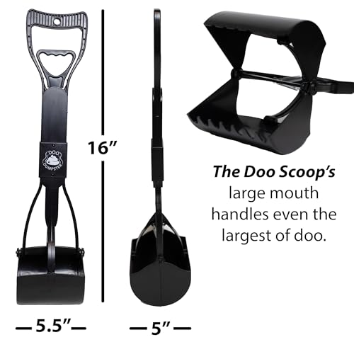 Doo Dumpster Set! (Fully Assembled) 5.2 GALLONS - The Biggest Outdoor Dog Poop Can On The Market. Odor Free, Dog Poop Can with Poop Scoop, Lid & Step Pedal, Outdoor Waste Can