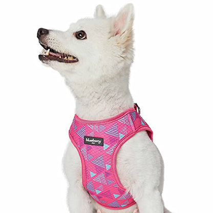 Blueberry Pet Southwestern Tribal Triangles French Pink Dog Harness Vest, S/M, Adjustable Harnesses for Small Medium Dogs - color: French Pink, size: (18 1/2"-20") Chest Girth (Pack of 1)
