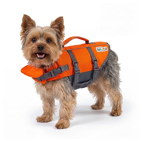 Outward Hound Granby Splash Orange Dog Life Jacket, XS - color: Orange, size: X-Small (Chest Girth: 11"-15")