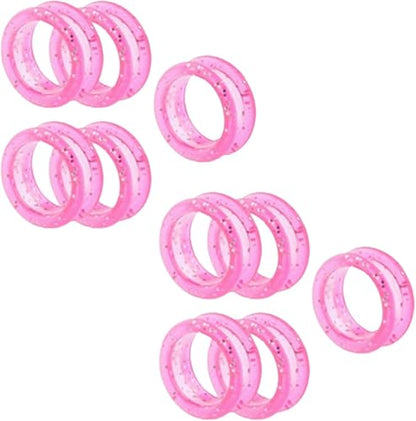 10Pcs Pink Silicone Scissors Finger Rings Grips Grooming Shear Thumb Inserts Finger Protector Ring for Barber Hair Cutting Scissors Pet Shears Hair Cutting Shears Hair Cutting Tools