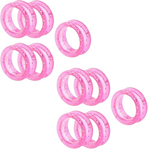 10Pcs Pink Silicone Scissors Finger Rings Grips Grooming Shear Thumb Inserts Finger Protector Ring for Barber Hair Cutting Scissors Pet Shears Hair Cutting Shears Hair Cutting Tools