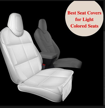 Meolsaek Car Seat Protector for Child Car Seat, Durable 600D Fabric Waterproof Car Seat Cover with Thick Pad Non-Slip Backing，No Imprints (Light Gray-1 pc) - color: Light gray-1 pc