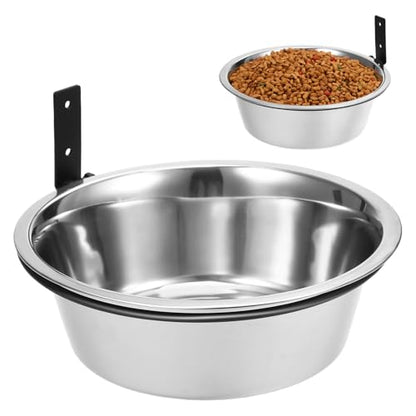 Elevated Dog Bowl and Water Dish Wall Mounted Raised Pet Feeder 8-inch for Large Dogs and Puppies Sturdy Raised Feeding Station