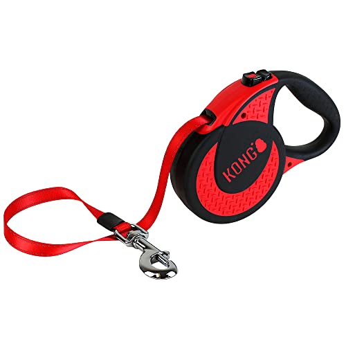 Alcott Kong Ultimate Retractable Dog Leash, Extra Large, Red, 16' Long - color: Red, size: X-Large 16'