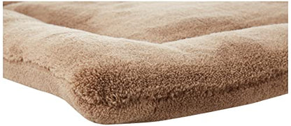 MidWest Homes for Pets Deluxe Micro Terry Pet Bed, Dog Bed & Crate Mat, Taupe, 22-Inch (Pack of 4) - size: 22 inch (Pack of 4)
