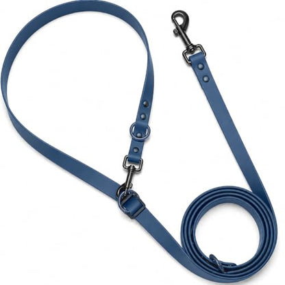 Hands-Free Waterproof Dog Leash, Adjustable Waist & Crossbody Dog Leash for Running, Walking & Hiking (Blue, 8 FT) - color: Blue, size: 8 FT