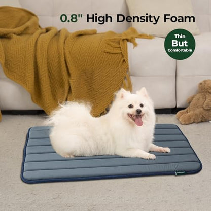 BALANCE Dog Crate Pad, Dog Foam Crate Mat Kennel Pad, Washable Water-Resistant Pet Bed Flat Dogs Cage Mat for Large Dogs, 2 Packs - color: Dusty Blue, 2 Packs, size: 36.0"L x 23.0"W x 0.8"Th
