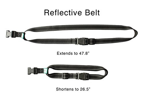 Caldwell's Pet Supply Co. Hands-Free Dog Leash, Adjustable Waist Leash for Dog Walking, Non-Bungee, Hands Free Harness, Durable and Versatile Waist Belt Leashes, Cross Body for Dogs (26" - 47")