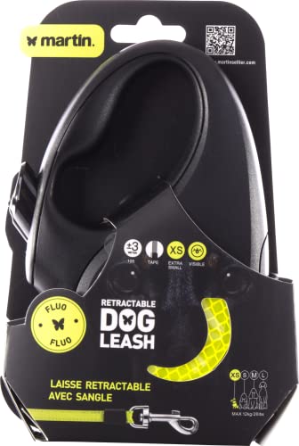 Martin Retractable Lead Reflective XS Tape 3m Yellow - color: yellow