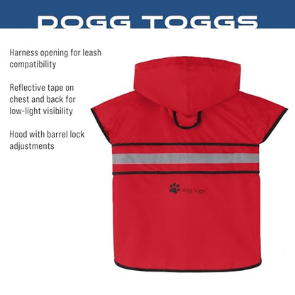 FROGG TOGGS Dogg Toggs Raincoat, Red, Size SM - color: Red, size: Small