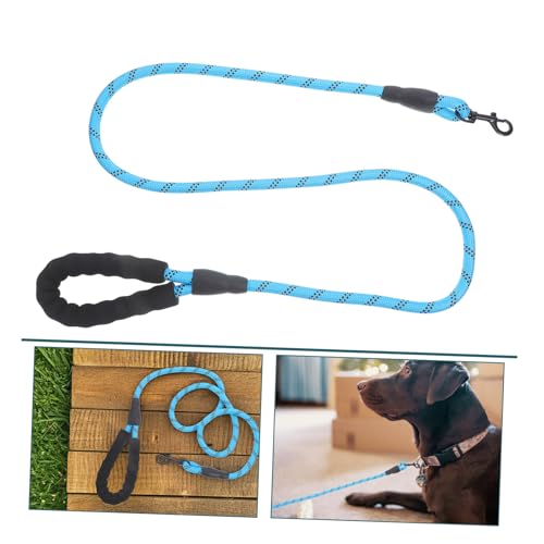 VILLCASE Heavy Duty Reflective Dog Leash with Padded Handle, 1.2cm X 150cm Nylon Rope for Outdoor Walking and Night Safety, Suitable for Small to Large Dogs