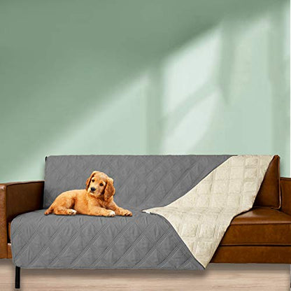 Ameritex Waterproof Dog Bed Cover Pet Blanket with Anti-Slip Back for Furniture Bed Couch Sofa - color: Darkgrey, size: 30x53 Inch (Pack of 1)
