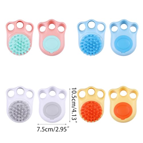 Pet & Grooming Supplies Kitten/Dog Massage Brush Shampoo Dispenser/Washing Grooming Supplies Pet Brush for Bathing Dogs - color: Yellow