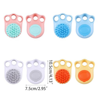 Pet & Grooming Supplies Kitten/Dog Massage Brush Shampoo Dispenser/Washing Grooming Supplies Pet Brush for Bathing Dogs - color: Blue