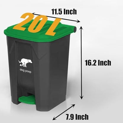Yatmung 2 Pack - Dog Poop Trash Can Outside