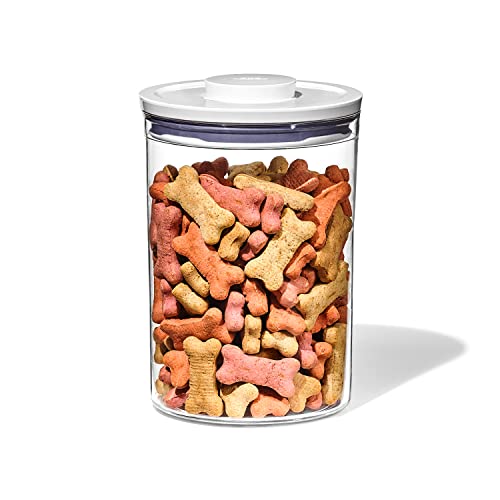 OXO Good Grips Pet POP Container – 3.3 Qt/3.1 L |Ideal for up to 3lbs of Dog Food or 2.5lbs of Cat Food | Airtight Dog and Cat Food Storage Container | BPA Free - color: White, size: 3.3 Qt