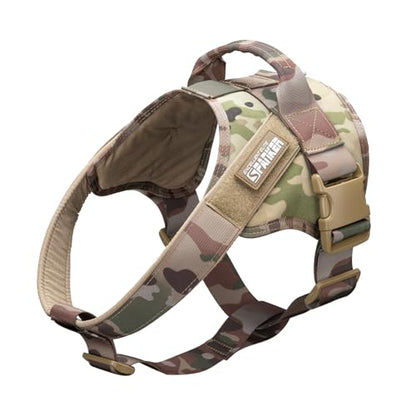 EXCELLENT ELITE SPANKER Tactical Dog Harness Patrol Harness Service Dog Vest Military Dog Vest Working Dog Vest with Handle(MCP-S) - color: MCP, size: S-(23.5 - 29.5")