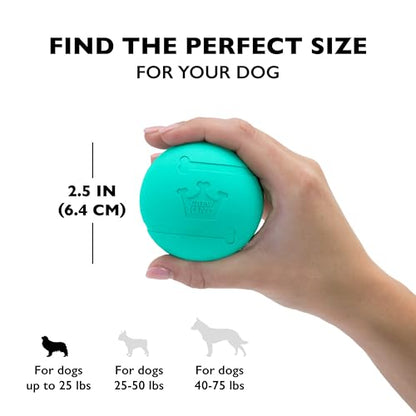 Chew King Fetch Balls Extremely Durable Natural Rubber Toy 2.5 inch, 8-pack (CM-0264-CS01) - color: 8-Pack (2.5" Balls) - Blue, Green, Purple