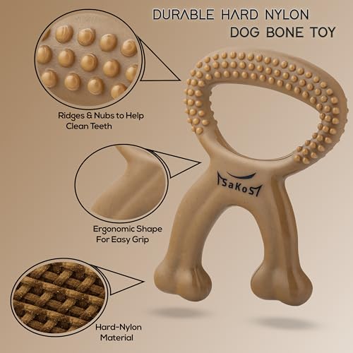Chew Buddy – Durable Natural Rubber Dog Chew Toy for Medium & Large Dogs (30–110 lb) – Eco-Friendly, Teeth Cleaning, Tough Toy for Strong Chewers, for Dogs