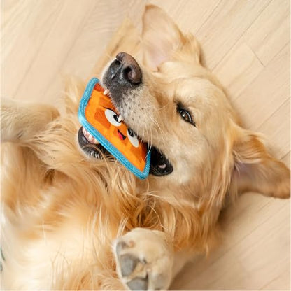 Outward Hound Tough Skinz Durable Squeaky Dog Toy with Two Tough Layers, Waffle, Multicolor, Small - color: Waffle, size: Small