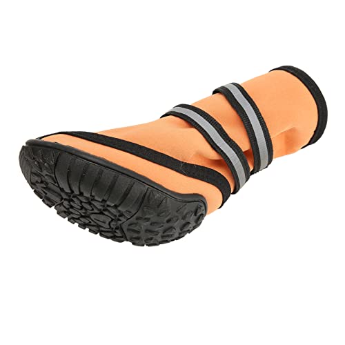 Dog Shoes Paw Protector, Breathable to Prevent Slipping WearResistant Reflective Soft Dog Shoes for Trail Running for Dogs Backpacking by (L)