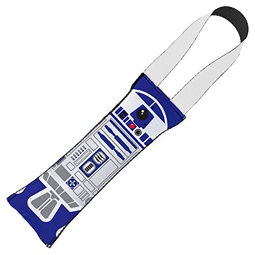 Buckle-Down Dog Tug Toy Star Wars R2D2 Front and Side Views - style: R2-D2