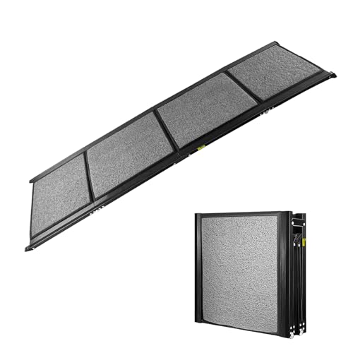 71" x 20" Dog Ramp for Car, Folding Pet Stair Ramps for Truck, SUV, Portable Pet Steps Load-Bearing 200LBS with Non-Slip Surface