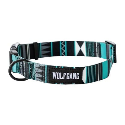 Wolfgang Heavy Duty, Adjustable Dog Collar with Quick Release Nylon Buckle for Walking & Training, WesternSky Print, Small - color: WesternSky Print, size: Small (5/8 Inch x 8-12 Inch)