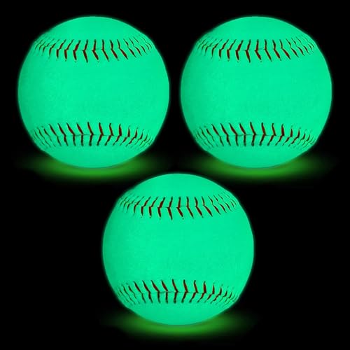 Practice Baseballs for Batting and Throwing Training - color: Glow in The Dark Box of 3
