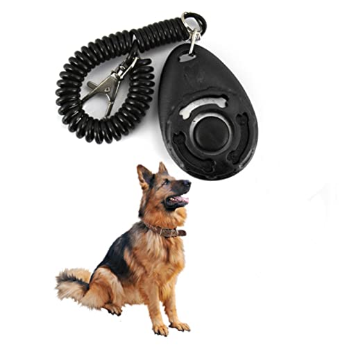 MERRYHAPY 4-Pack PET Training Clickers with Wrist Strap Adjustable Dog Clicker for Dogs Cats and Horses Click Sound Training Tool