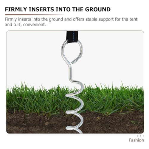 Heavy Duty Spiral Dog Tie Out Stake Ground Anchor for Outdoor Use for Camping Hiking and Portable and Reusable Pet Stake for Dogs