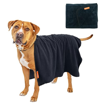 Bath Towel for Large Dogs – XL Microfiber Dog Drying Towel | Covers More, Absorbs More | 47 x 31 in | Quick Dry After Baths, Swims & Wet Walks - size: Large Bath Towel