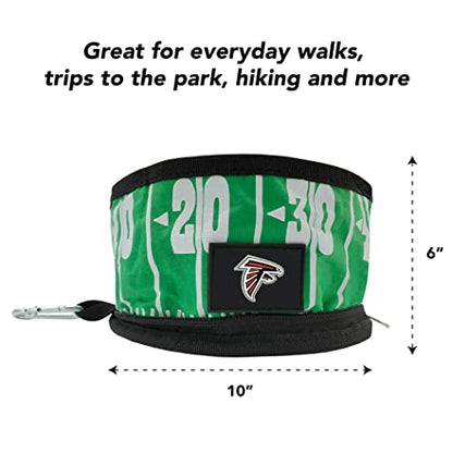 Pets First NFL Collapsible Pet Bowl - color: Atlanta Falcons, style: 2 Pack