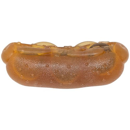 Starmark Treat Ringer Hot Dog Toy for Small Dogs - color: Brown, size: Small