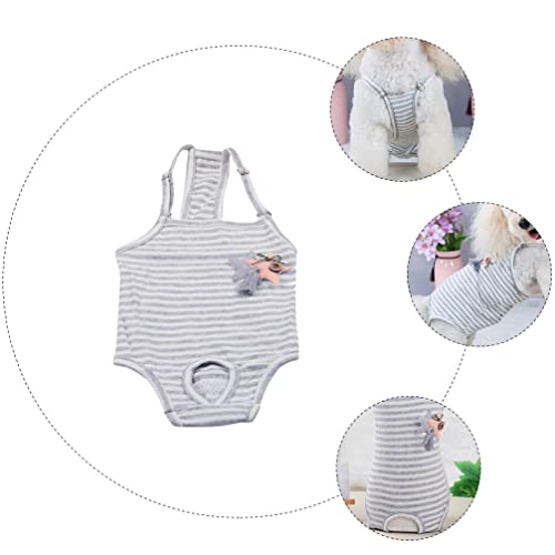 Dog Diapers Panties with Adjustable Suspender, Washable Dog Diaper Jumpsuits Soft Cotton Pantie for Girl Puppy, Reusable Doggies Period Pants, XL
