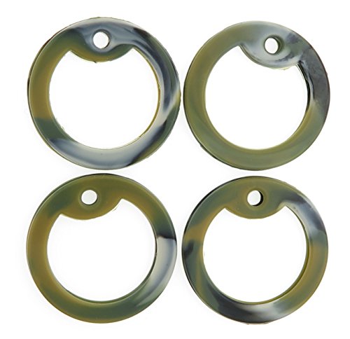 Marine Camo Silicone Military Army Navy Air Force Marines Dog Tags Rubber Silencers - Pack of 4