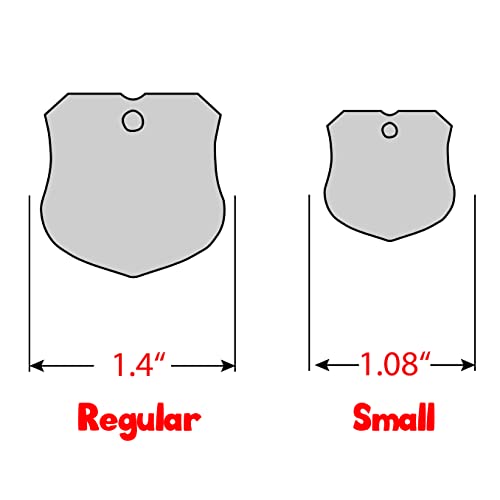 Personalized Dog Tag with 5 Lines of Custom Deep Engraved Durable Stainless Steel Pet ID Name Tag Designer Regular Size Badge - size: Regular, style: Badge