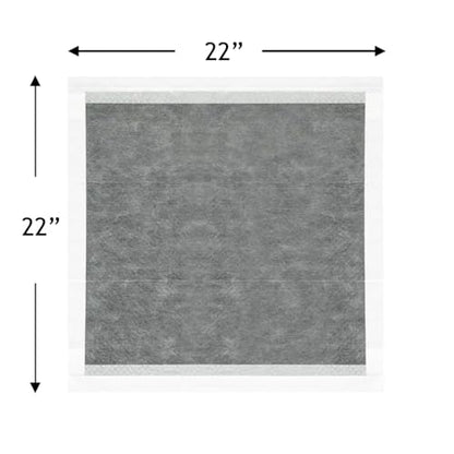 Puppy Pee Pads, 22 x 22 Inch 100 Count, Charcoal Dog Wee Wee Training Pads, Leak-Proof Quick Absorb 6-Layer Design for Pet Potty Training, Ideal for Small Puppies, Cats, Rabbits, Guinea Pigs - size: Charcoal-100 Count