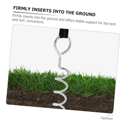 TOYANDONA Spiral Dog Ground Anchor Heavy Duty Steel Dog Tie Out Stake with Handle Portable Outdoor Pet Ground Stake for Camping and Yard Tethering