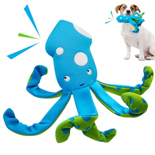 Squeaky Dog Toys, Floating Dog Toys for Indoor or Outward Play, Interactive Gifts for Small and Medium Dogs - Octopus - style: C-Octopus