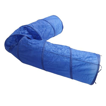 Naroote Dog Equipment, Training Equipment for Dogs Dog Tunnel with Carry Bag 19.7 X 118.1in Oxford Fabric Dog Tunnel, Foldable Cat Pet Training Tunnel for