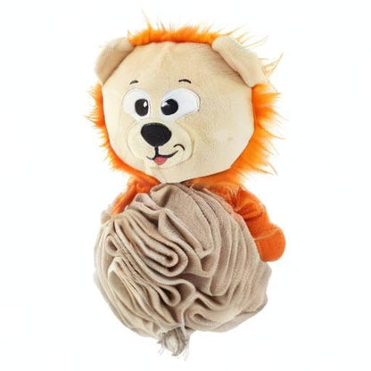 Outward Hound by Nina Ottosson Stuff N' Snuffle Plush Snuffle Ball Dog Puzzle, Lion, Multicolored - color: Stuff N' Snuffle Lion